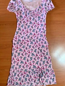 ABITO MAX & CO. ROSA VESTITO FIORI DRESS FASHION MADE IN ITALY MISURA 38 - Foto 1 di 6