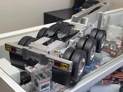 New Tamiya 1/14 RC Toy Semi Truck 3 Axles Add-On Dolly Trailer 5th wheel Coupler - Image 1 of 4