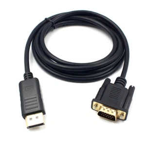 DP to VGA Converter Display Port Male to VGA Male Adapter Cable 1080P 1920x1200 - Picture 1 of 4