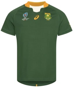 Sudáfrica Springboks ASICS Hombre Rugby Casa Camiseta Campeón del Mundo 4XL - Imagen 1 de 4