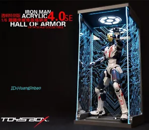 1/6 Scale Iron Man Acrylc Hall Of Armor Hangar 4.0SE Transparent Display Box New - Picture 1 of 5