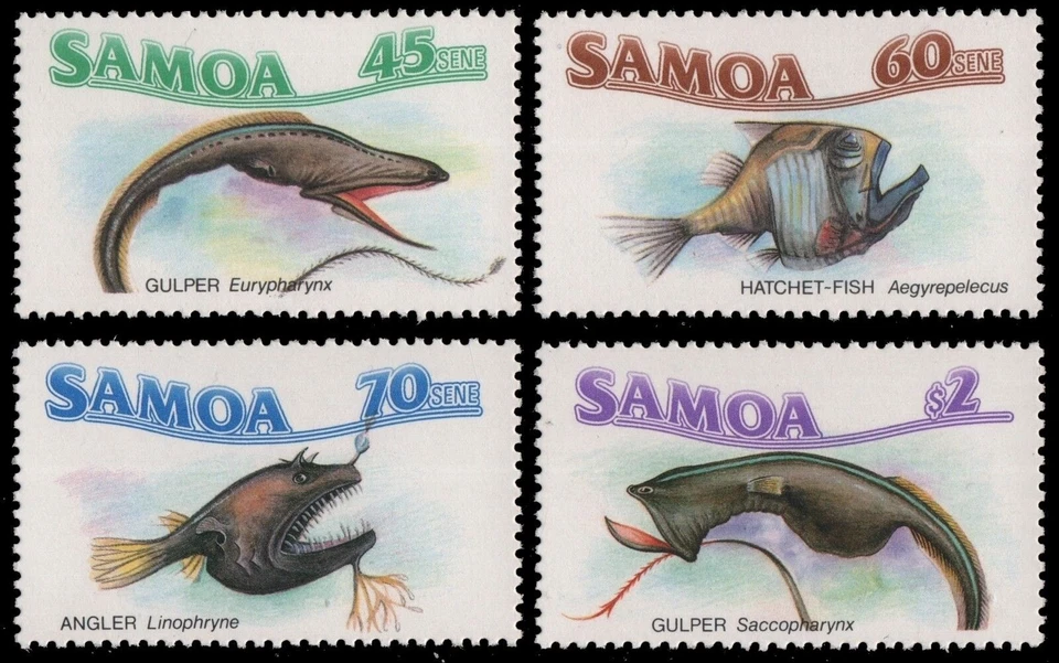 Samoa 1987 - Mi-Nr. 612-615 ** - MNH - Fische / Fish - Изображение 1 из 1