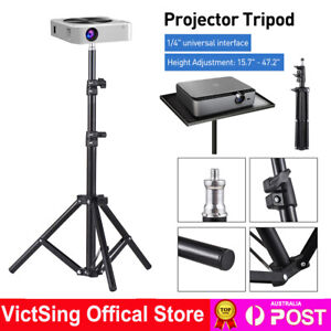 Portable Tripod Stand With Tray For Projector/Laptop/Camera, Adjustable 16”-47”