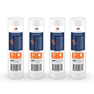 4 PACK de 1 micrófono Filtros de agua sedimentada de 10" para cualquier unidad RO estándar de Aquaboon - Imagen 1 de 8