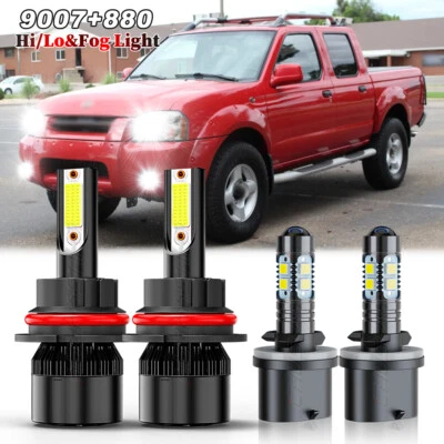 Combo de faros antiniebla altos bajos 6000K LED para Nissan Frontier 2003 2004 Foto 1 de 4