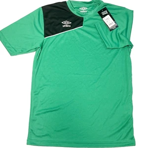 Umbro Soccer Futbol Field Jersey Training Shirt - Youth - Small - Green/Black - Picture 1 of 9
