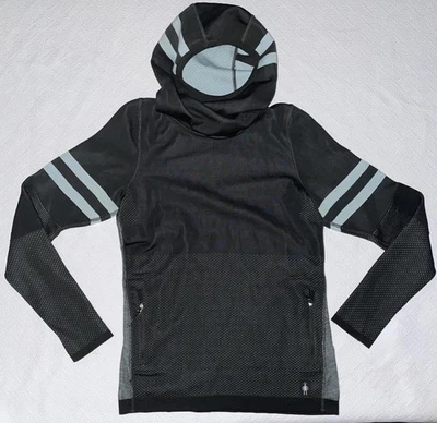 Smartwool Pullover Womens XS  Black Intraknit 250 Hoodie Merino Wool SW016703 - Image 1 of 4