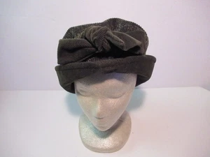 Años 80 Verde Oliva "A HEAD START"NY-Pana-Borde Sólido-Corona Tweed Pana De Colección - Imagen 1 de 14