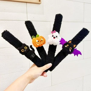 Cute Halloween Plush Doll Bracelet Cartoon Clapping Circle Toy Gift Giving - Picture 1 of 15