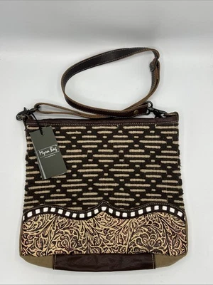 Bolso Bandolera Myra Hecho a Mano Dunas Bolso de Hombro Cartera de Lona Reciclada Foto 1 de 4