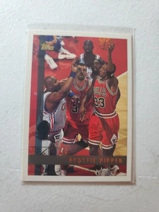1997-98 TOPPS #1 SCOTTIE PIPPEN CHICAGO BULLS LAST DANCE MINT CARD - Picture 1 of 2