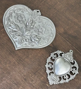 De Colección Rein Zinn Peltre Llame Sagrado Corazón Querubín Floral Relieve Elevado 3D 95% - Imagen 1 de 20