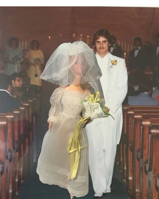 Vintage Barbie Here Comes the Bride #1416 Complete Veil Shoes Dress No Doll - Image 1 of 4