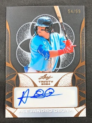 2024 Leaf Trinity ALEJANDRO OSUNA Clear Auto! Bronze #'d /99! - Image 1 of 2