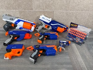 X7 Elite Nerf Gun Bundle (strongarm, Disruptor, Quadrant, Jolt) 30 Darts Tested - Picture 1 of 24