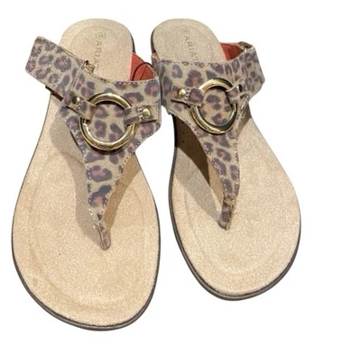 Ariat Woman Leopard Flip flops Size 6.5 B - Image 1 of 4