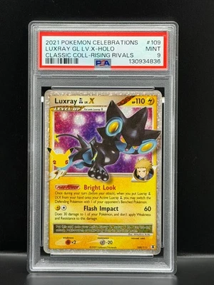 Luxray GL LV X Holo Classic Coll. Rising Rivals 2021 Pokémon Celebrations PSA 9 - Image 1 of 2