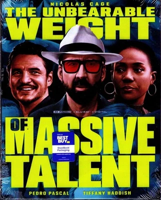 The Unbearable Weight of Massive Talent 4K SteelBook Blu-ray Crack Plastic Slip - Image 1 of 4
