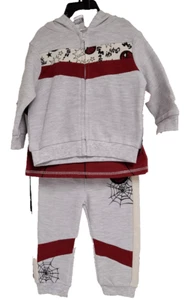 Marvel SpiderMan Baby 4pc. Clothing Set(GRAY BURGUNDY 3M)NWT - Picture 1 of 5
