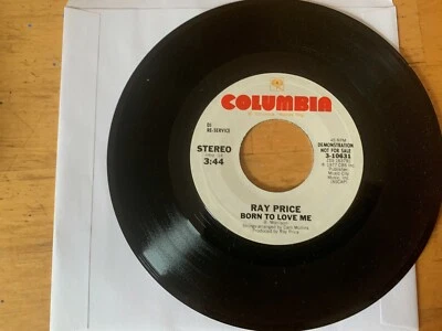 45  PROMO RARE Ray Price "Born To Love Me" COLUMBIA NM - Image 1 of 4