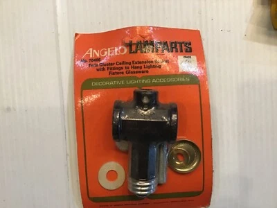 Enchufe de extensión de techo doble racimo Angelo Lamparts 70406 con arandelas y tuerca Foto 1 de 3