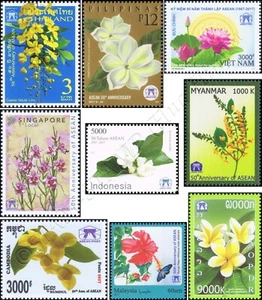 50th Anniversary of ASEAN: Issue of all participating Member States (MNH) - Picture 1 of 1