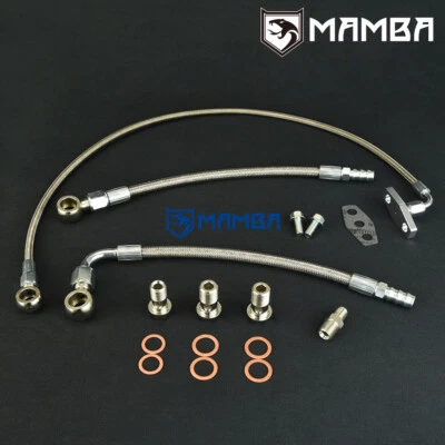 Turbo Öl & Wasser Leitungssatz VOLVO 240 740 760 B23FT Garrett TB03 (kein Ölrücklauf) - Bild 1 von 3