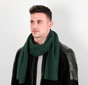 Cashmere Blend Scarf for Men in 9 Colours, Handcrafted in Nepal 12 x 66