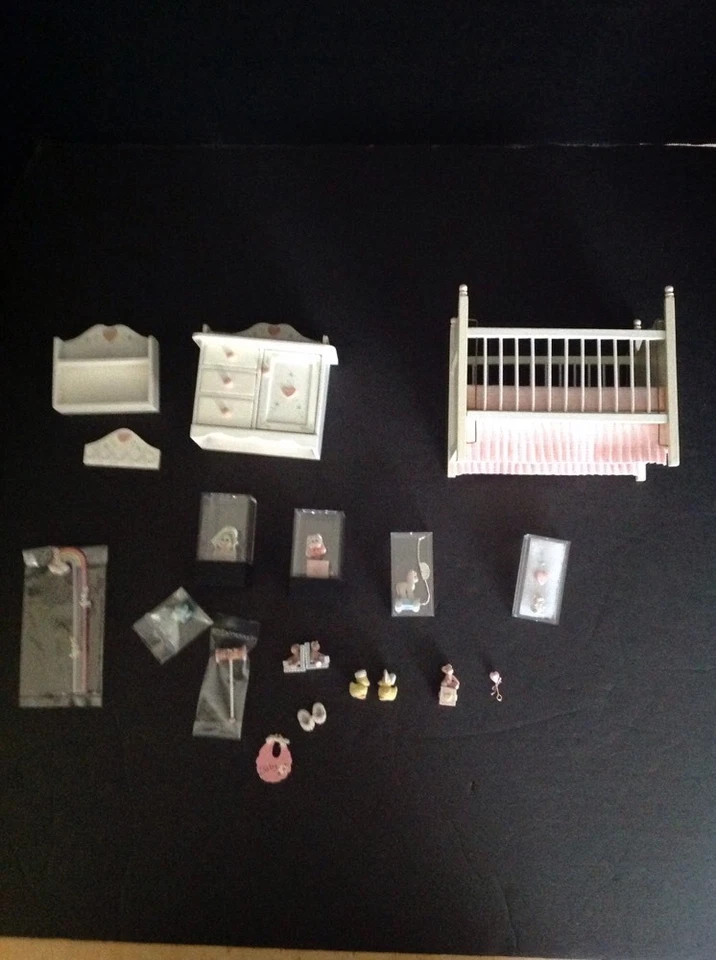 Miniature Handmade Wood Doll House Furniture Accessories Unique One Of A Kind  - Image 1 of 1