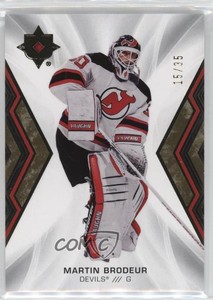 2021-22 Upper Deck Ultimate Collection Legends Gold /35 Martin Brodeur #96 HOF