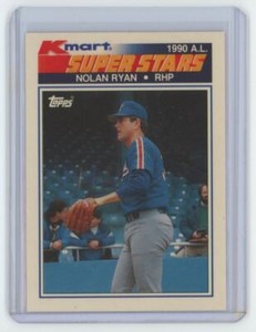 1990 Topps Kmart Super Stars Nolan Ryan . Texas Rangers #25
