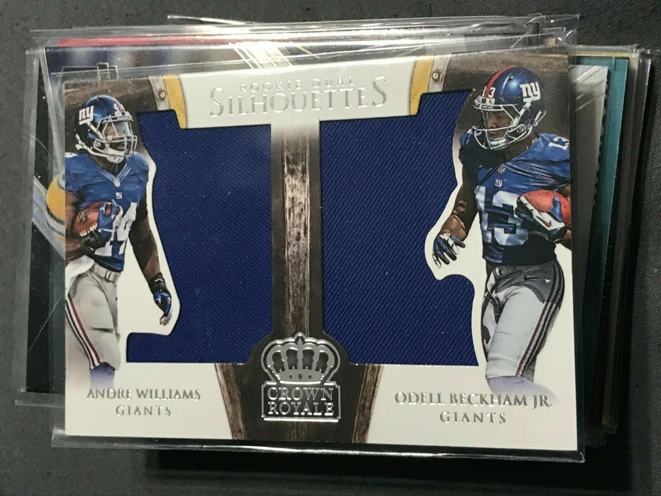 2014 Crown Royale Dual Rookie Silhouettes Andre Williams/Odell Beckham Jr/99 - Image 1 of 2