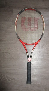 Wilson Hammer System 26 MidPlus PWS Tennis Racquet Red Original Grip 4 1/4 4.25 - Picture 1 of 11