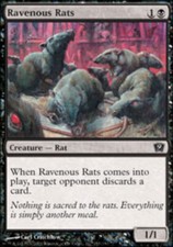 4x Ravenous Rats ~ Near Mint 9th Edition Ninth MTG Magic x4 4 UltimateMTG Playse