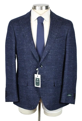 Abrigo deportivo Lubiam 50 R se adapta a 48 R (60 EU) para hombre azul marino lana melange blazer nuevo con etiquetas Foto 1 de 4
