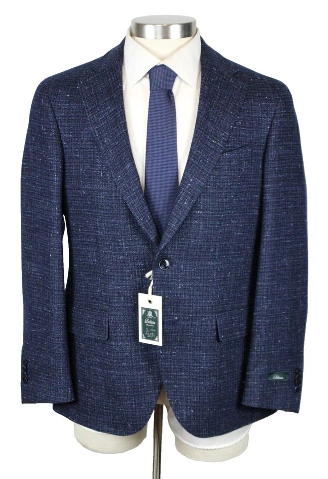 Abrigo deportivo Lubiam 50 R se adapta a 48 R (60 EU) para hombre azul marino jaspeado lana blazer nuevo con etiquetas Foto 1 de 4