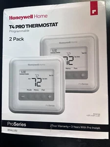 Honeywell Home T4 Pro Thermostat 2 Pack RTH4110U 7550OB - Picture 1 of 8