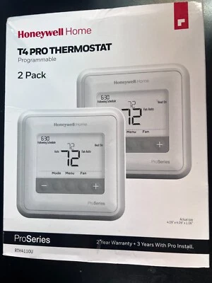 Honeywell Home T4 Pro Thermostat 2 Pack RTH4110U Brand New #7550 - Image 1 of 3
