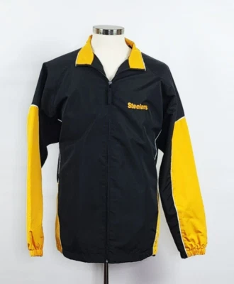 Chaqueta para hombre Gear for Sports negra y amarilla Pittsburg Steelers talla grande Foto 1 de 4