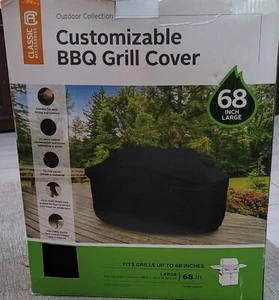 Classic Accessories Outdoor Collection Customizable BBQ Grill Cover 68" Large - Picture 1 of 2