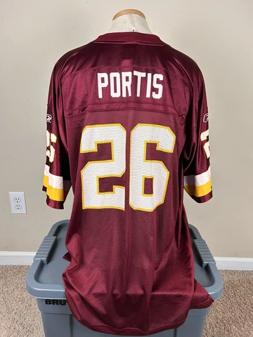 Vtg Reebok Washington Redskins NFL Clinton Portis #26 Jersey Men’s Size XL Cover