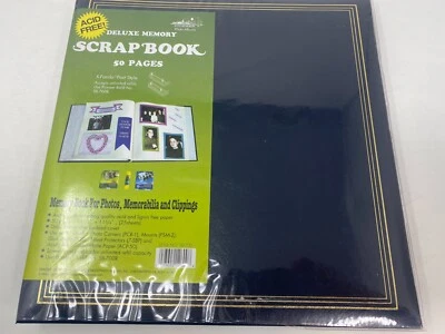 Álbum de recortes Pioneer Deluxe con memoria azul oscuro 25 hojas estilo papel SB-700 Foto 1 de 4