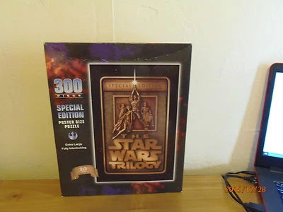Rompecabezas tamaño póster 300 piezas The Star Wars Trilogy 2x3 pies 1997 edición especial Foto 1 de 4