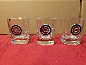 MLB Chicago Cubs Square Shot Glass 3 Pack - Picture 1 of 4