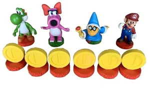 Nintendo Super Mario Chess replacement piece Lot Knight Yoshi King Bishop Coins - Picture 1 of 1