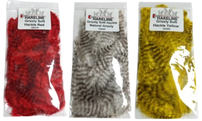 Hareline Grizzly Soft Hackles Fliegenbinden Streamer - Bild 1 von 4