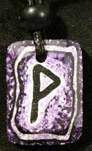 Colgante y alfiler celta - Piedra rúnica Wyn (balance) - Imagen 1 de 2