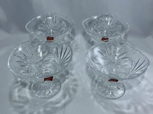 Footed Dessert Bowl / Dish Royal Crystal Rock Laurus 4" - Picture 1 of 4
