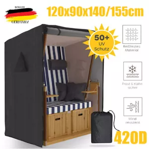 Premium Strandkorb Abdeckung mit 420D Oxford Stoff Schutzhülle Strandkorbhülle - Bild 1 von 5