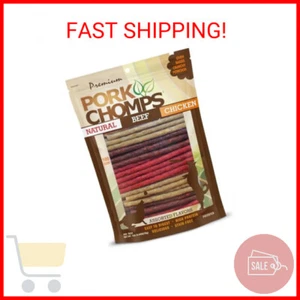 Pork Chomps Dog Chews, 5-inch Munchy Sticks, Assorted Flavors, 100 Count - Picture 1 of 2